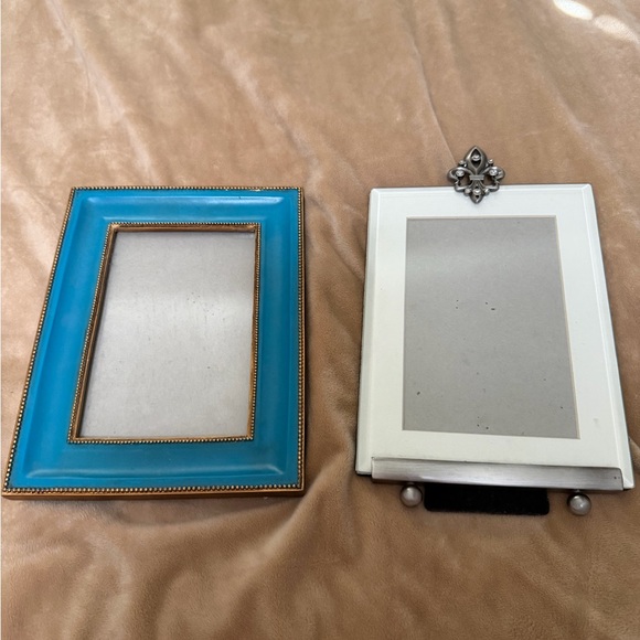 Other - Set of 2 Elegant Turquoise and White Picture Frame Set